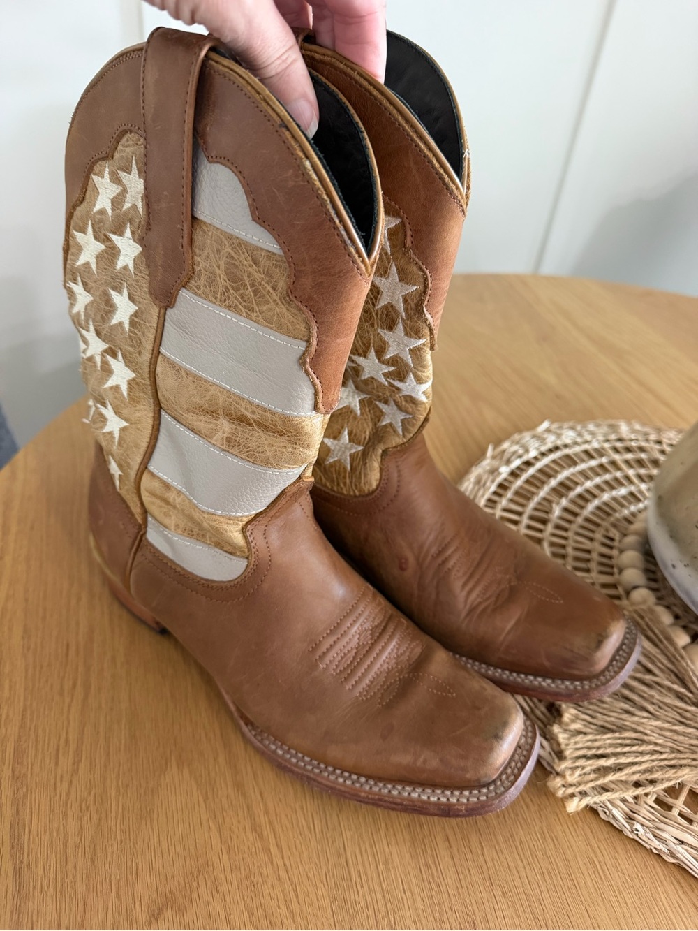 J.B. Dillon Western Boots American Flag Women’s Size 8 B Country Stars Festival